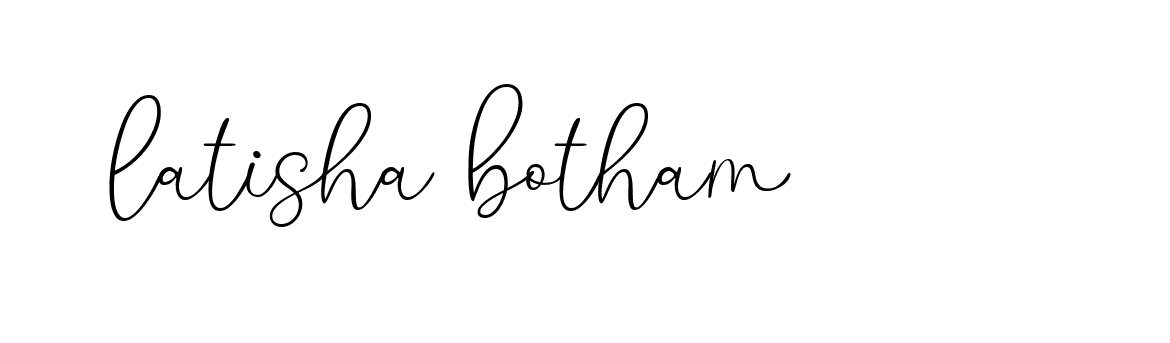 Signature of latisha-botham