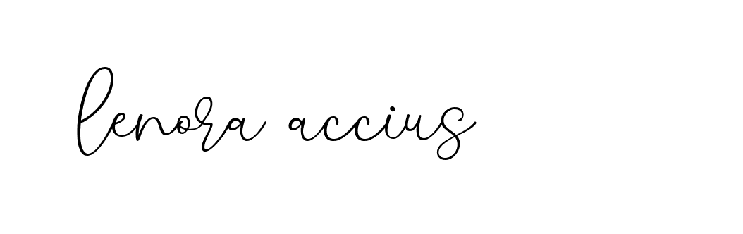 Signature of lenora-accius