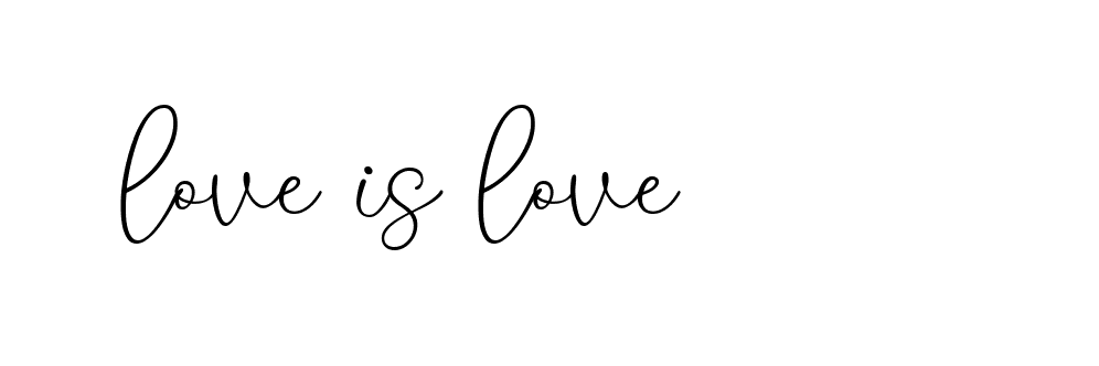 Signature of love-is-love