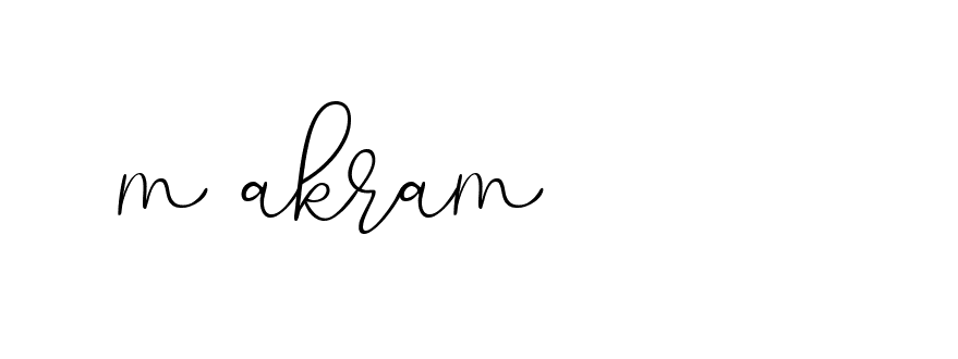 Signature of m-akram