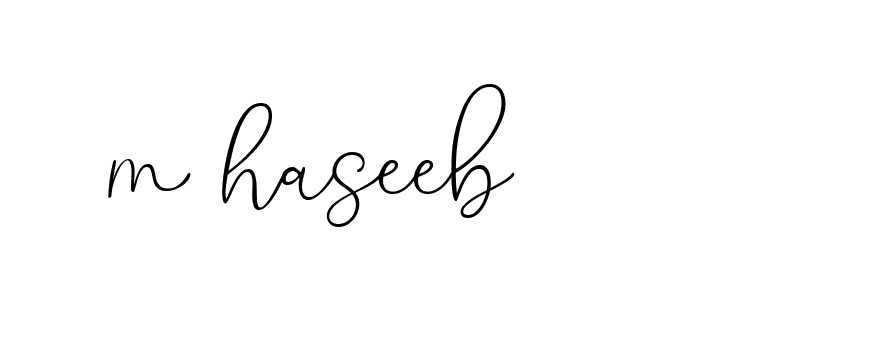 Signature of m-haseeb