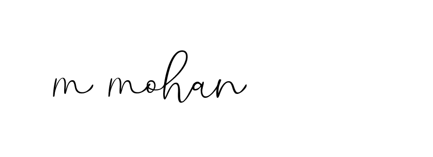 Signature of m-mohan