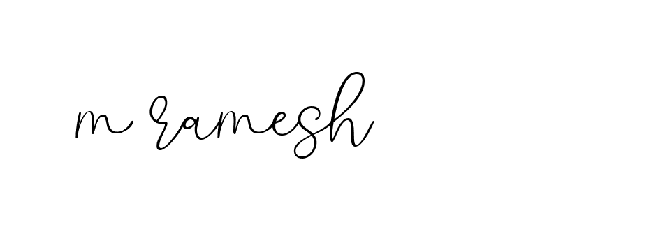 Signature of m-ramesh-