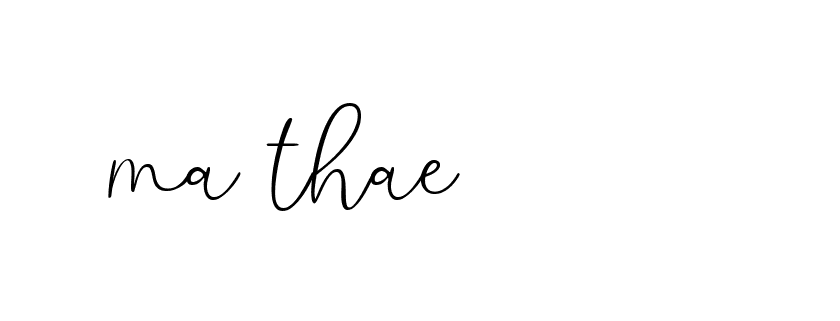 Signature of ma-thae