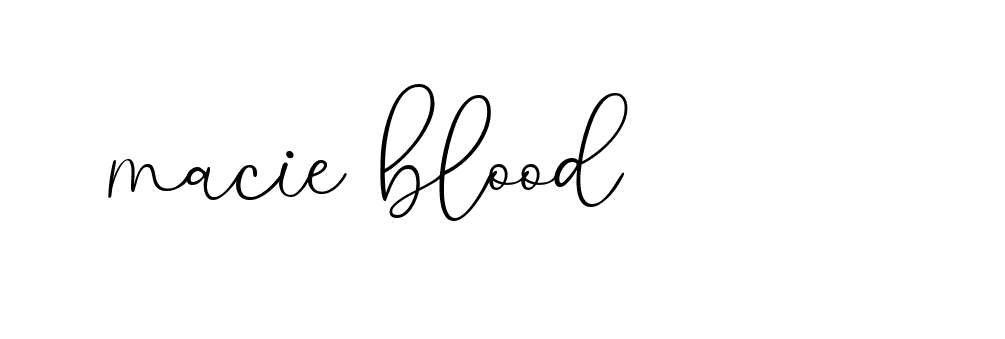 Signature of macie-blood