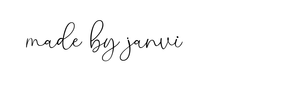 Signature of made-by-janvi-