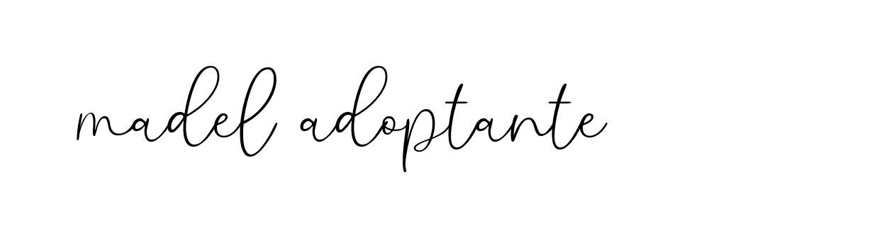 Signature of madel-adoptante