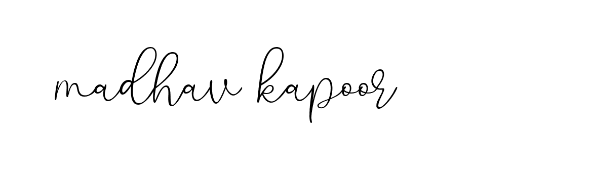 Signature of madhav-kapoor