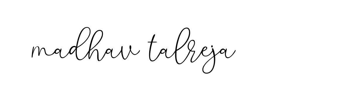 Signature of madhav-talreja