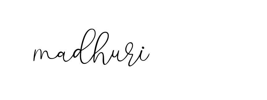 Signature of madhuri