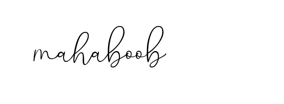 Signature of mahaboob