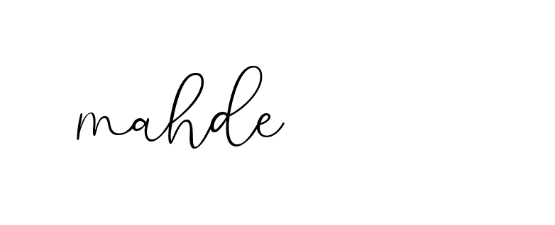 Signature of mahde