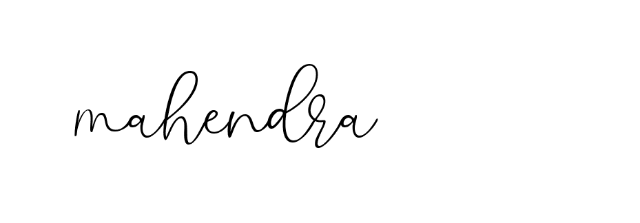 Signature of mahendra