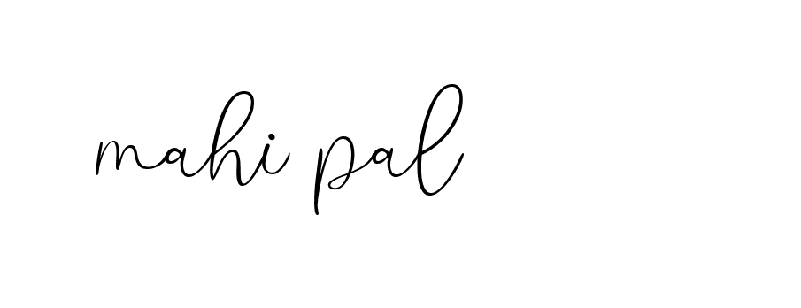 Signature of mahi-pal