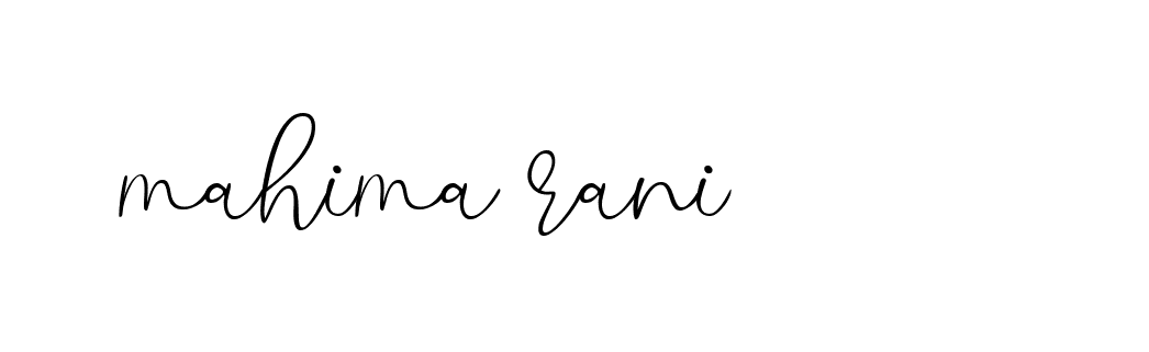 Signature of mahima-rani