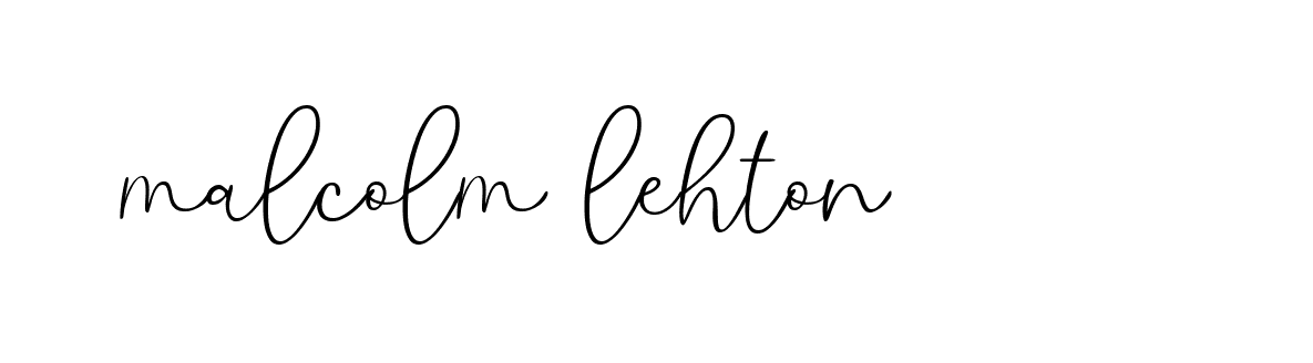 Signature of malcolm-lehton