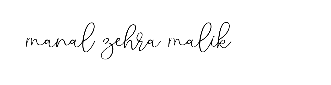 Signature of manal-zehra-malik-