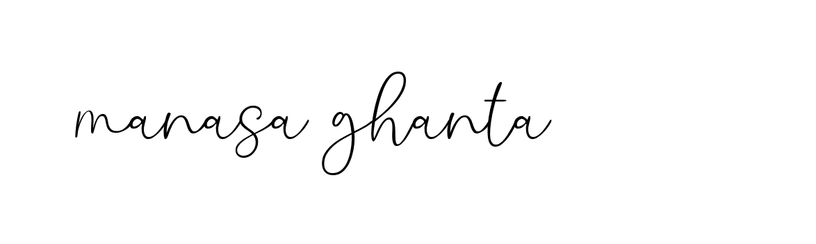 Signature of manasa-ghanta