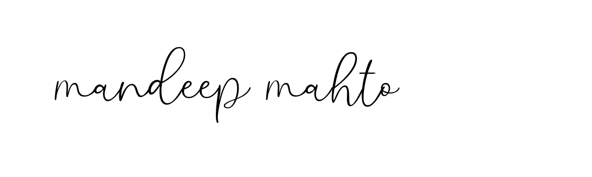 Signature of mandeep-mahto