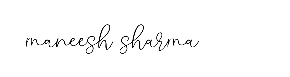 Signature of maneesh-sharma