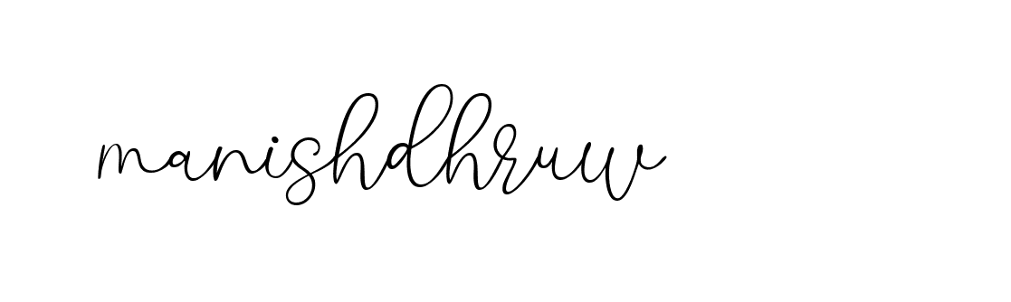 Signature of manishdhruw