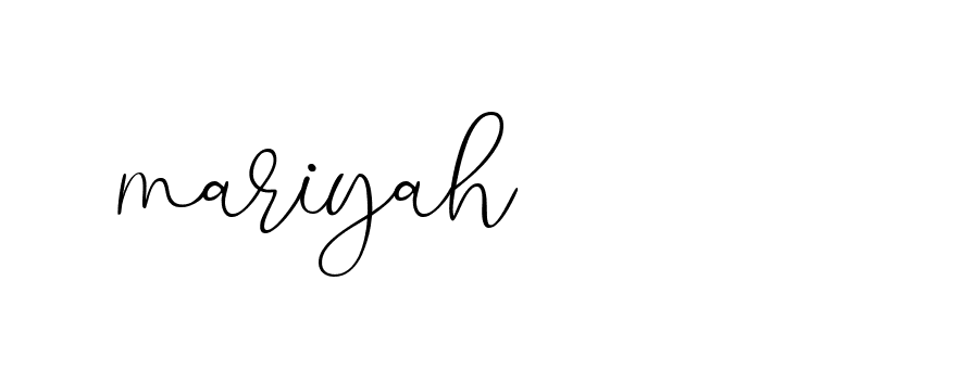 Signature of mariyah-