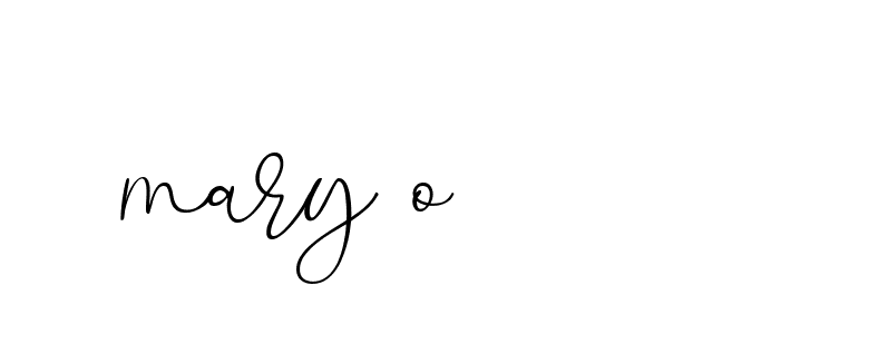 Signature of mary-o