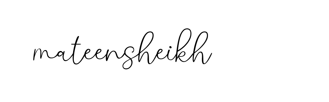 Signature of mateensheikh