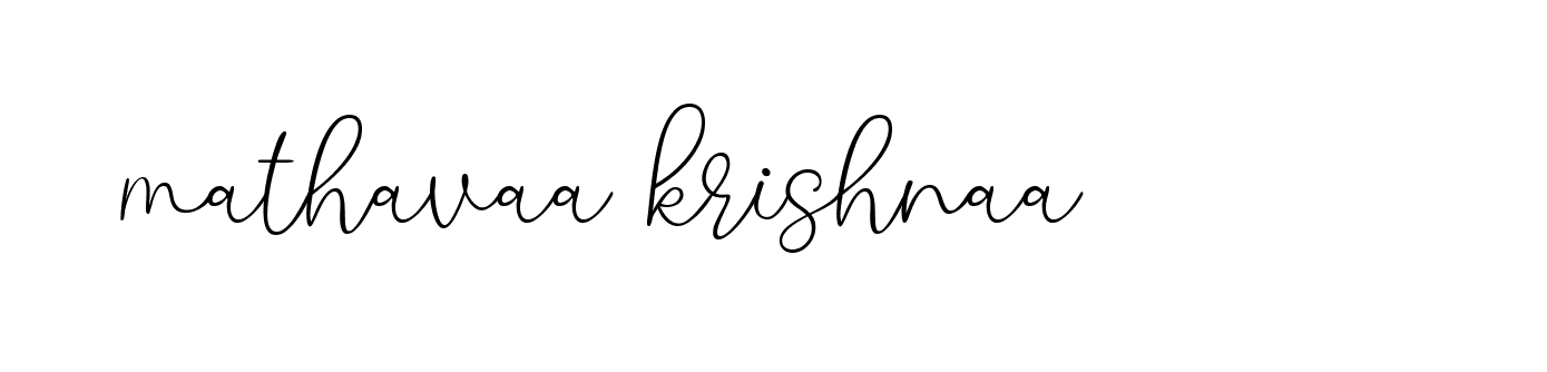 Signature of mathavaa-krishnaa-