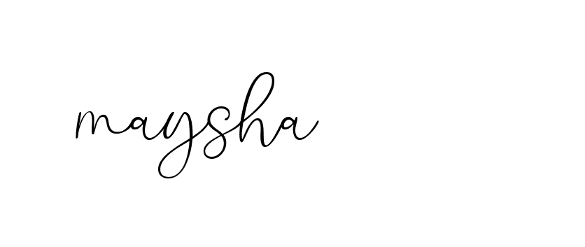 Signature of maysha