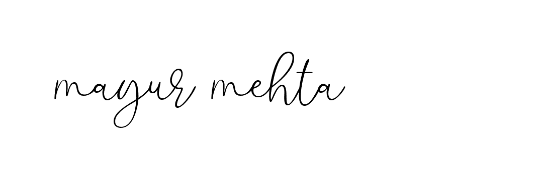 Signature of mayur-mehta