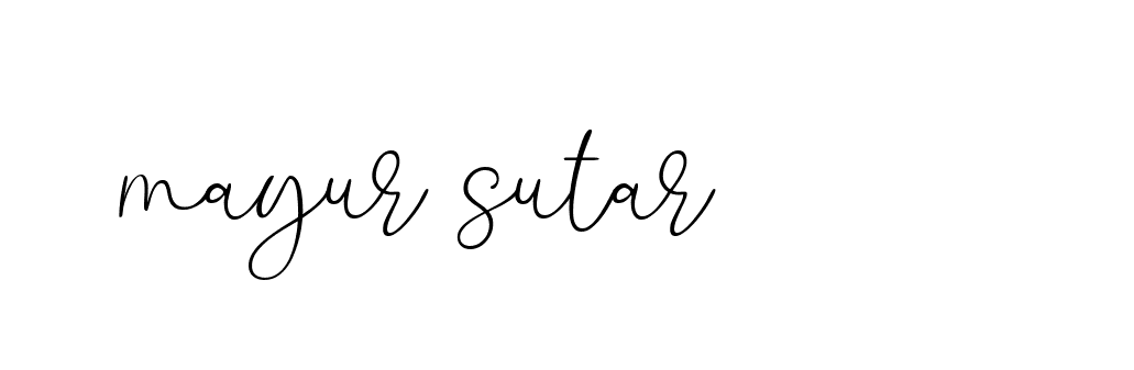 Signature of mayur-sutar