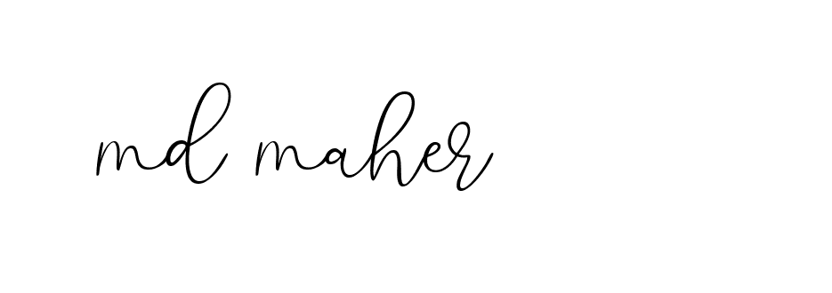 Signature of md-maher