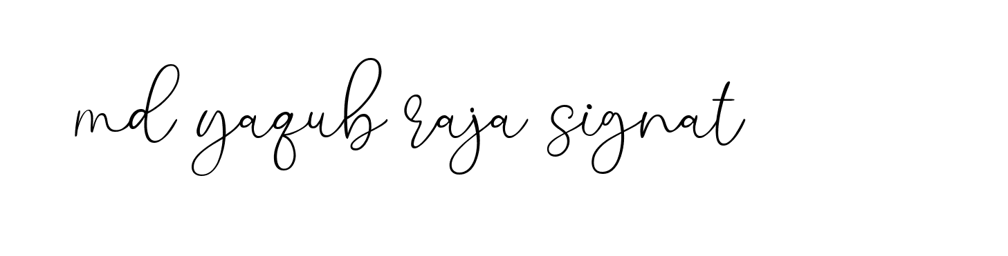 Signature of md-yaqub-raja-signat