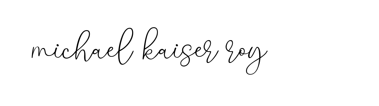 Signature of michael-kaiser-roy