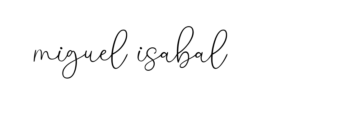 Signature of miguel-isabal