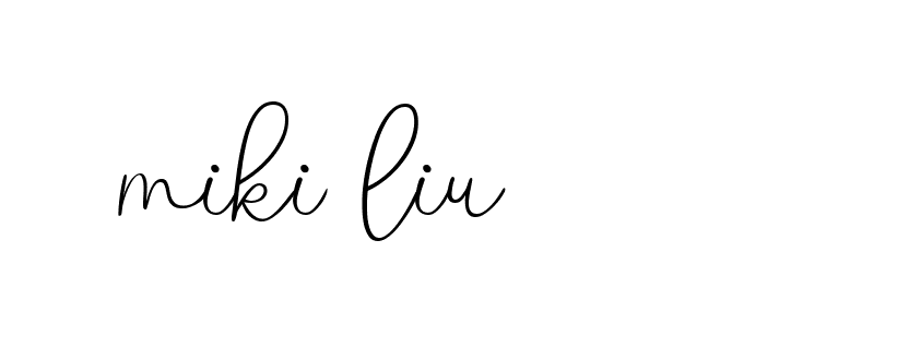 Signature of miki-liu