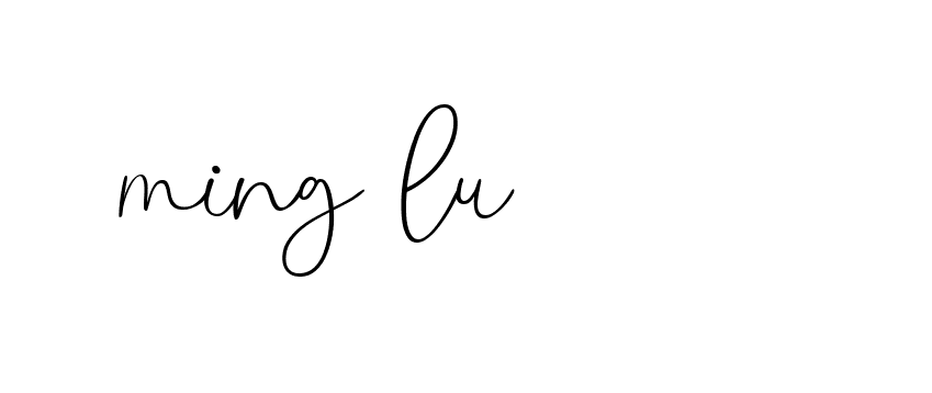 Signature of ming-lu