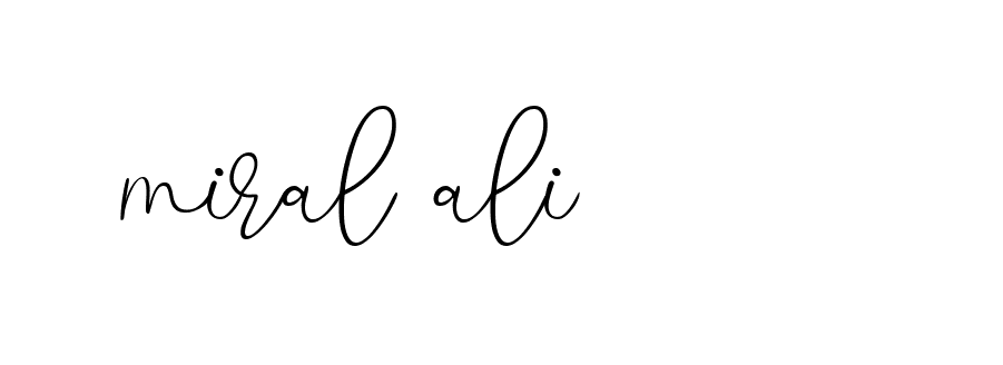 Signature of miral-ali