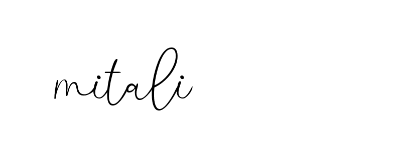 Signature of mitali-