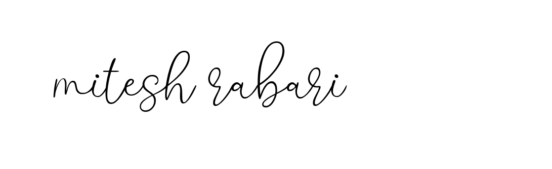 Signature of mitesh-rabari-