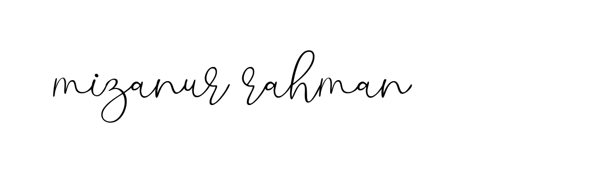 Signature of mizanur-rahman