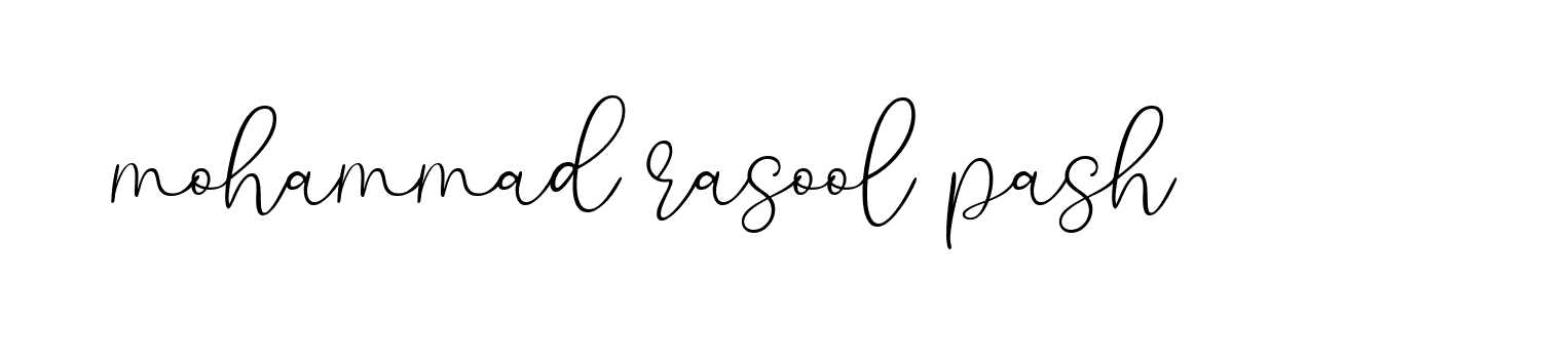 Signature of mohammad-rasool-pash