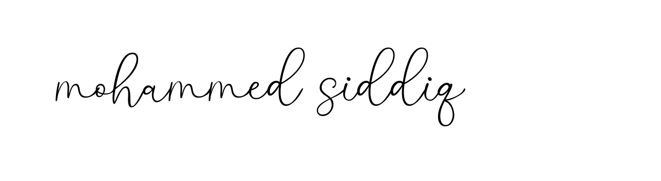 Signature of mohammed-siddiq