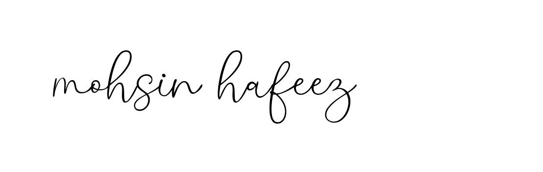 Signature of mohsin-hafeez