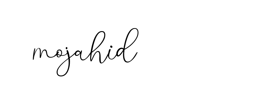 Signature of mojahid