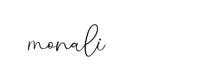 Signature of monali-