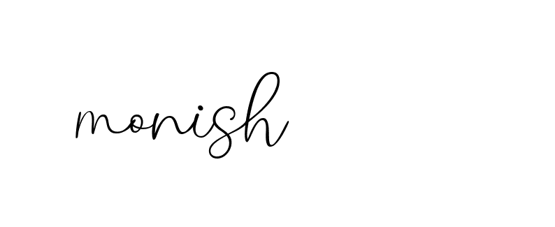 Signature of monish