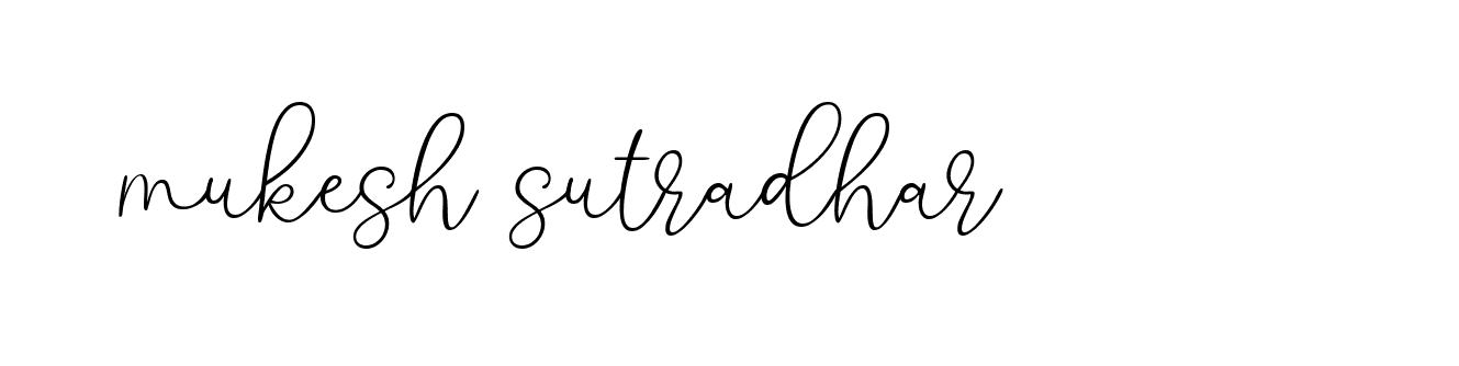 Signature of mukesh-sutradhar-