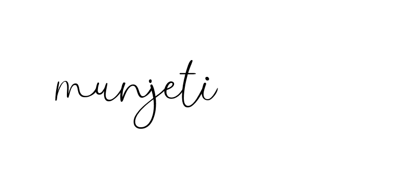 Signature of munjeti